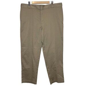Dickies 874 Mens Tan Khaki Work Pants Trousers Casual Straight Leg 44x32